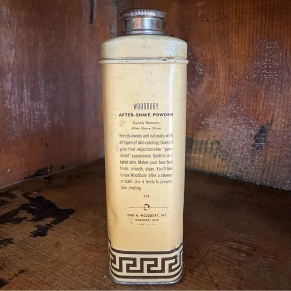 VTG Advertising Tin—Woodbury After Shave Powder - Picture 2 of 9
